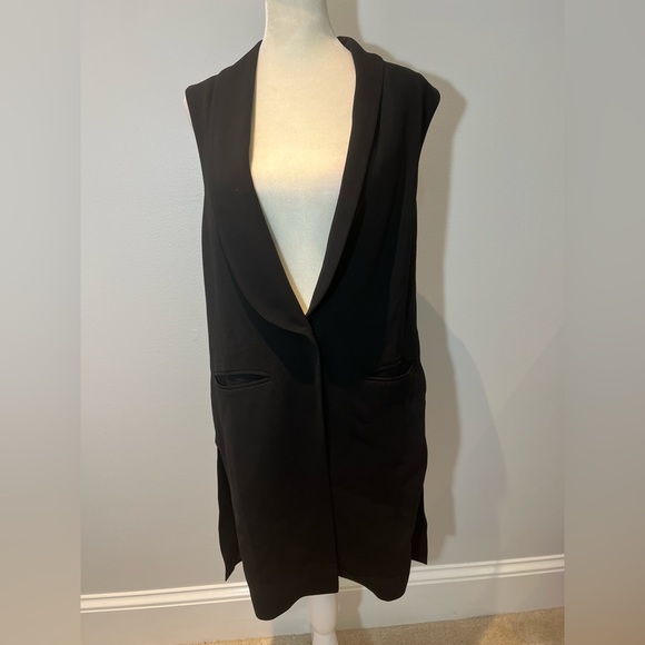 Club Monaco Sonti Tailored Blazer Vest Black - Size XS-Retail $329 - Picture 2 of 10
